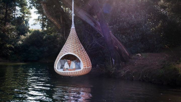 Pepito Three Seater Hanging Swing Without Stand For Balcony, Garden Swing (Honey)