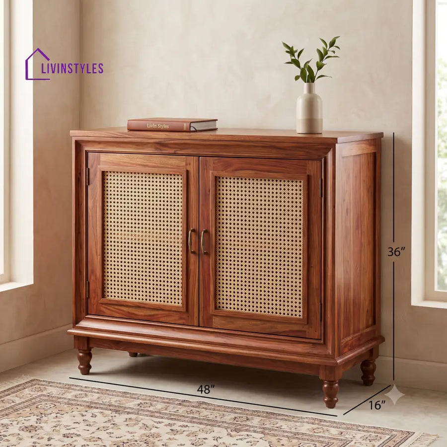 Deepa Sheesham Wood Shoe Rack | Wooden Shoe Cabinet