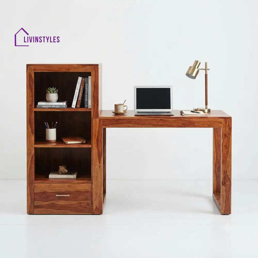 Deepa Sheesham Wood Study Table for Home | Wooden Study Table