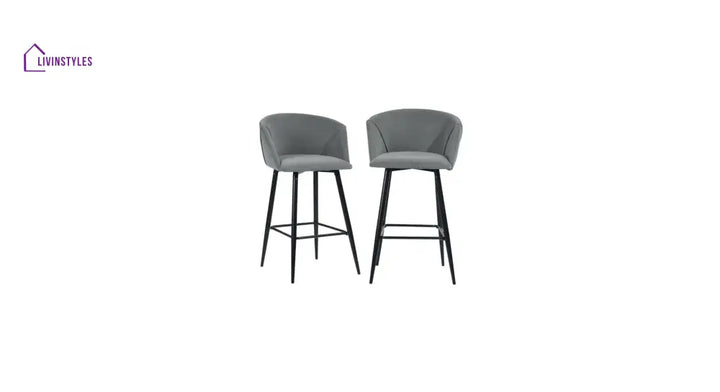 Grey Color Clea Counter Stool