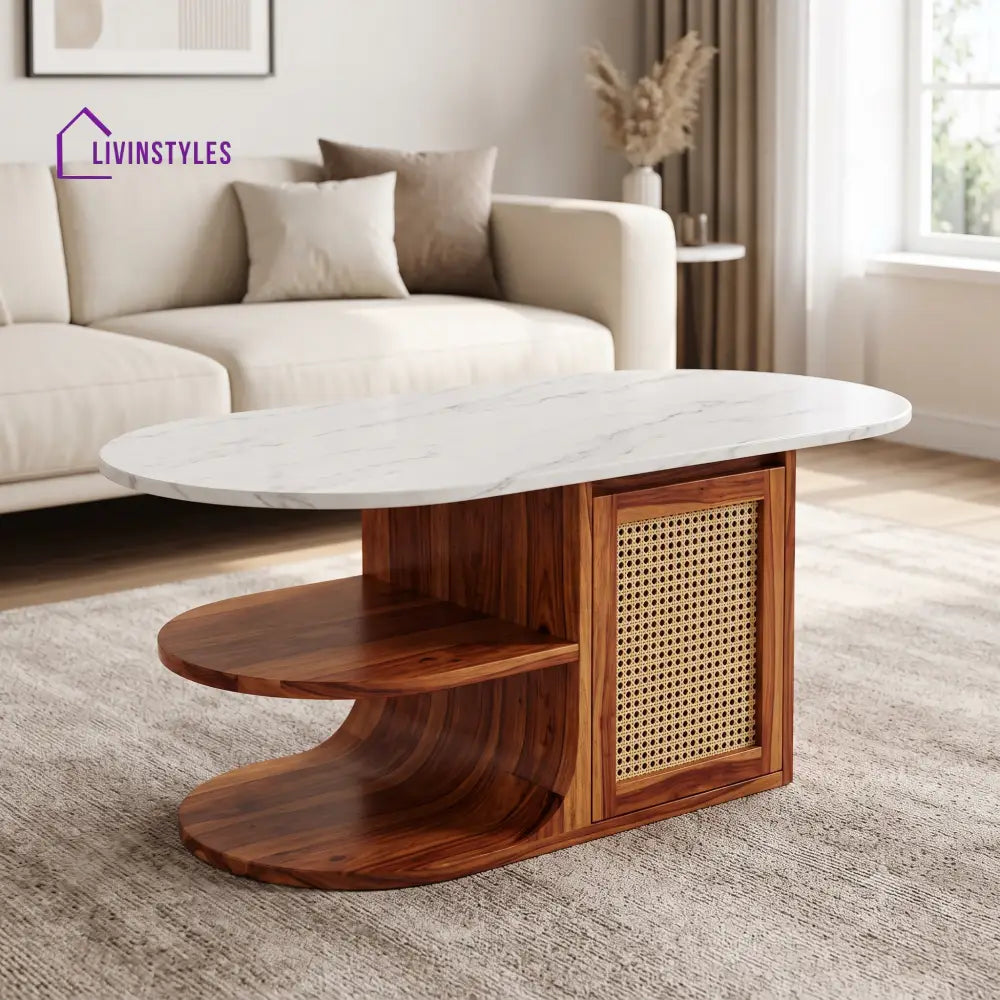 Deepika Premium Solid Wood Coffee Table for Living Room Online