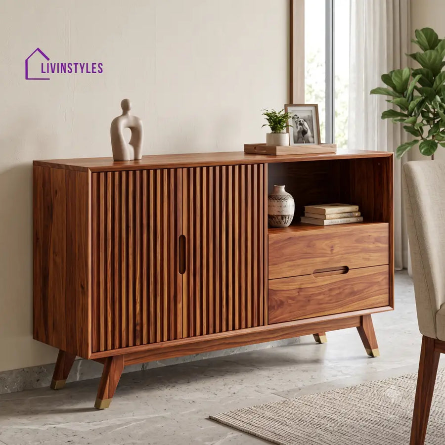 Deepika Premium Wooden Sideboard and Cabinet for Living Room