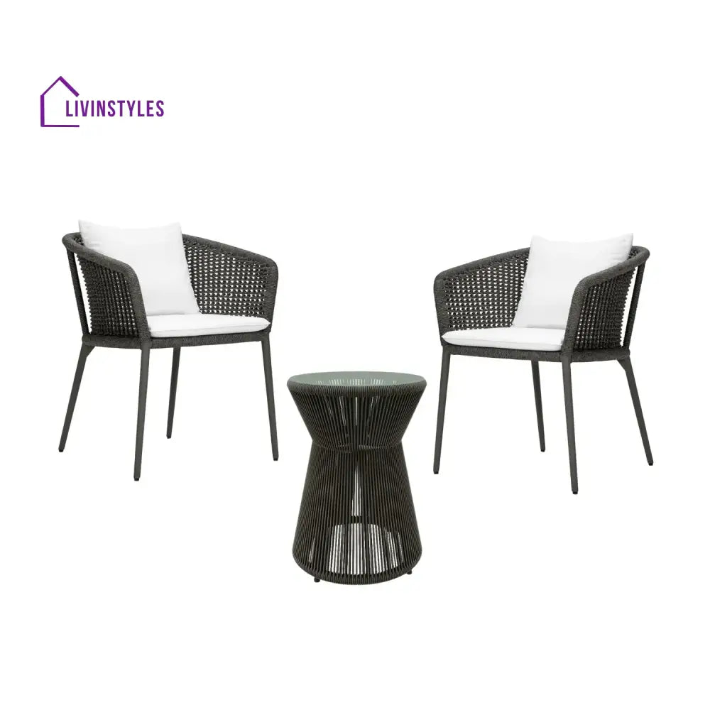 Delaney Outdoor Rope 3-Piece Patio Set - Patio Set