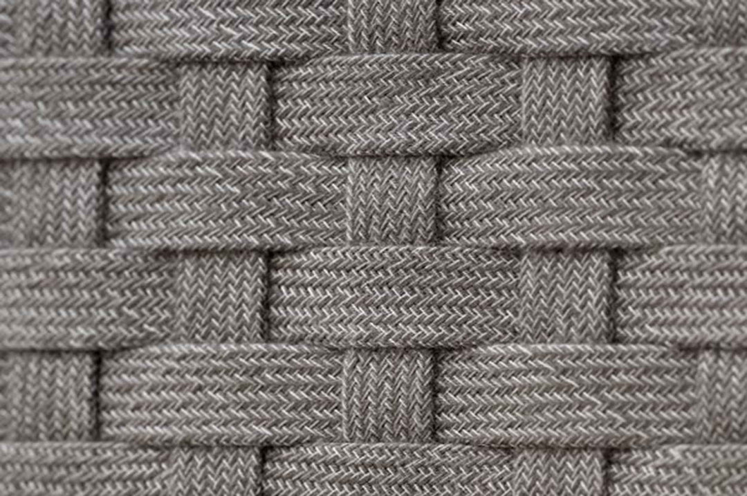 Patrice Outdoor Poolside Sunbed With Cushion Daybed (Grey) Braided & Rope