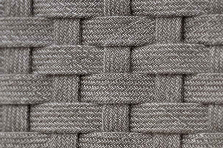 Patrice Outdoor Poolside Sunbed With Cushion Daybed (Grey) Braided & Rope