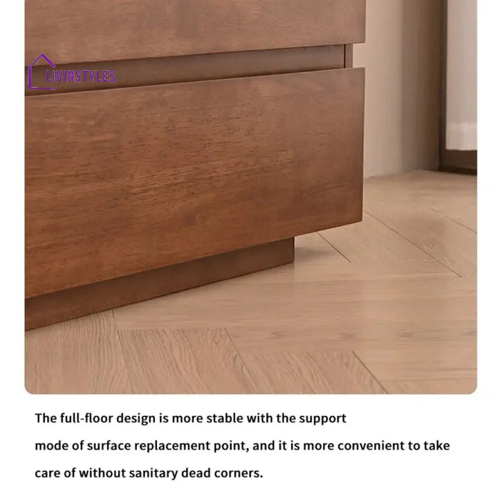 Delyse Wooden Finish Tv Unit Stand for Living Room