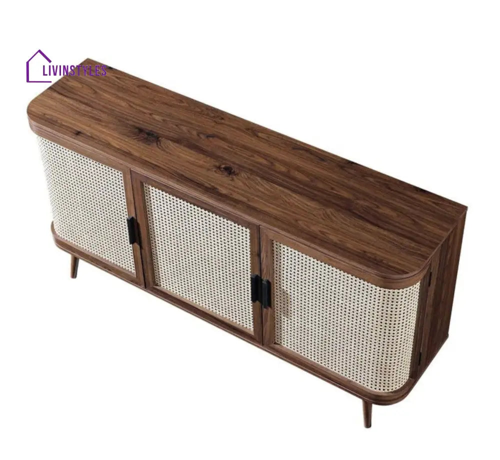 Demyan Wooden 4.5FT Console Sideboard
