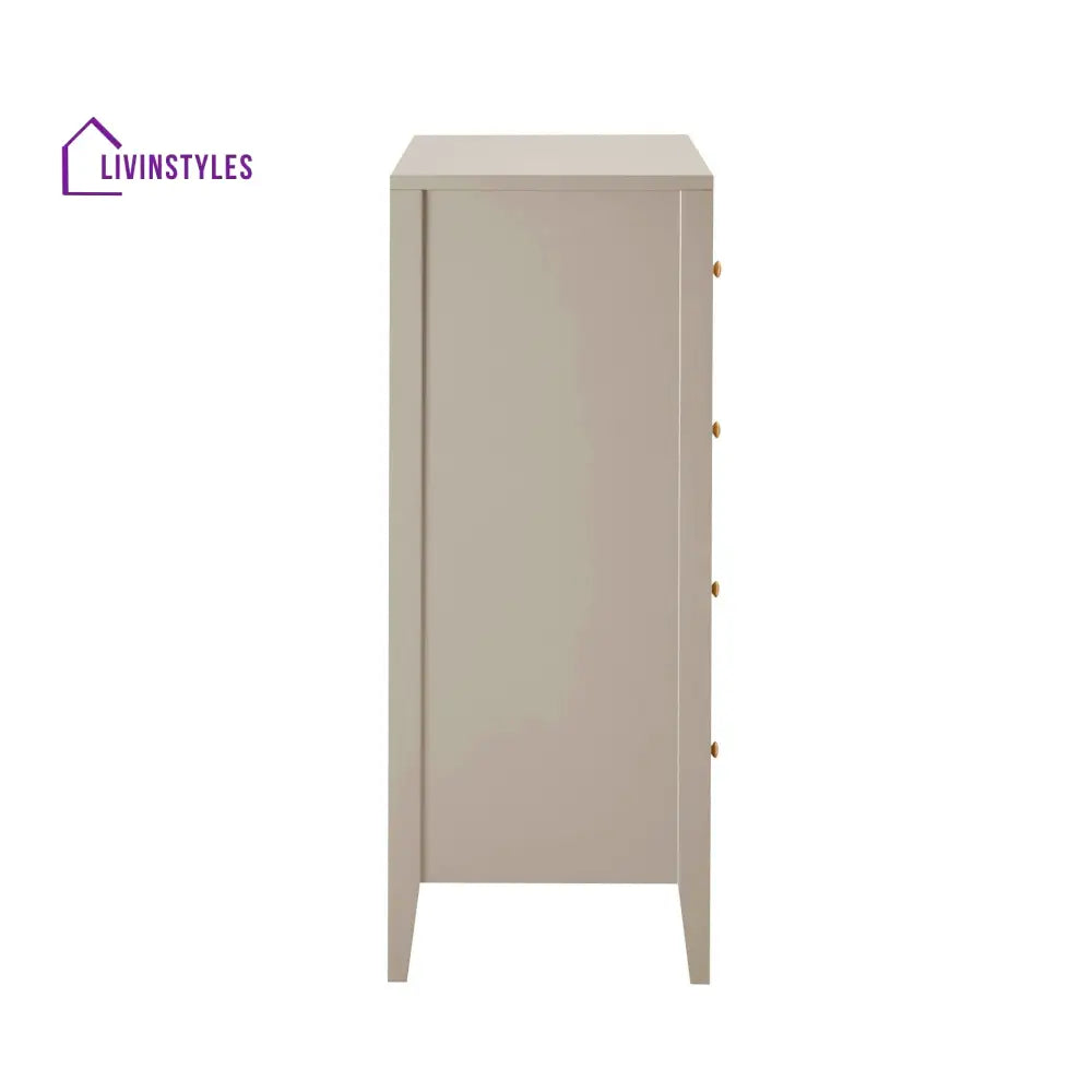 Denis 5 Drawer Chest - Taupe Chest of Drawers