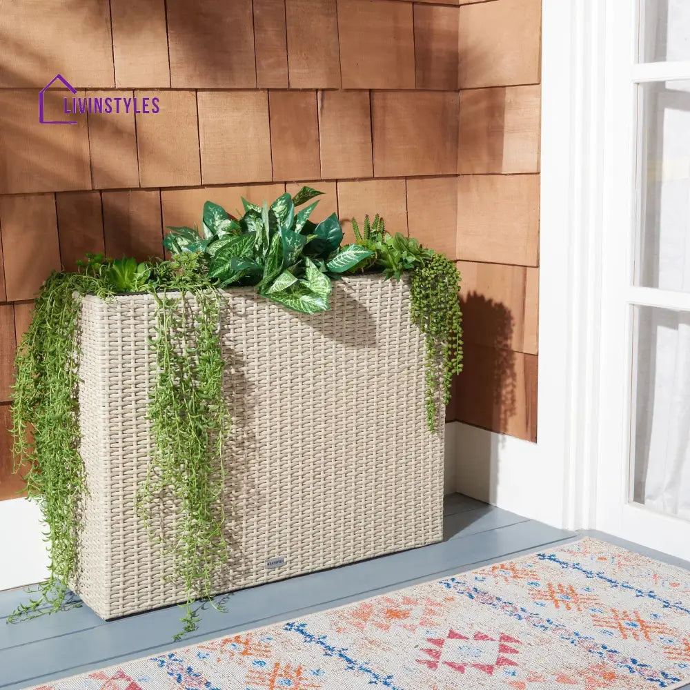 Denis Outdoor Wicker Planters For Garden Balcony - Planter