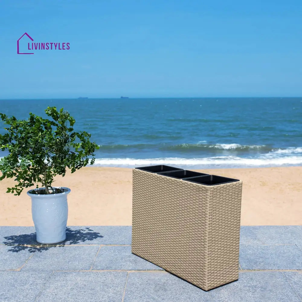 Denis Outdoor Wicker Planters For Garden Balcony - Planter