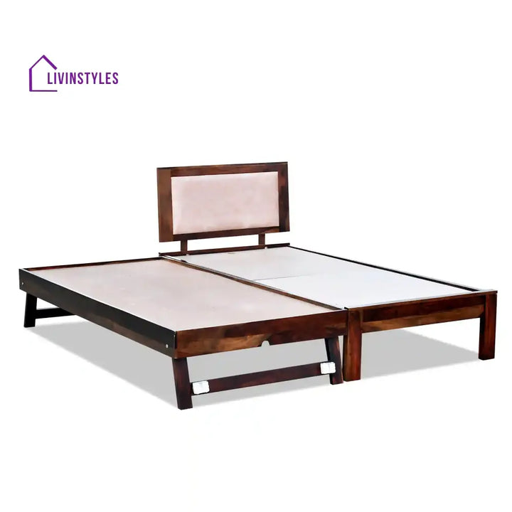 Mukund Sheesham Wood Single To Double Bed Bedroom Furniture Sets