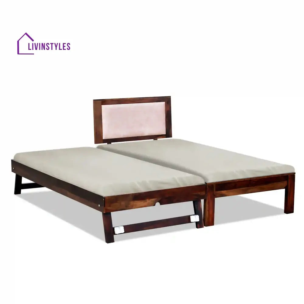 Mukund Sheesham Wood Single To Double Bed Bedroom Furniture Sets