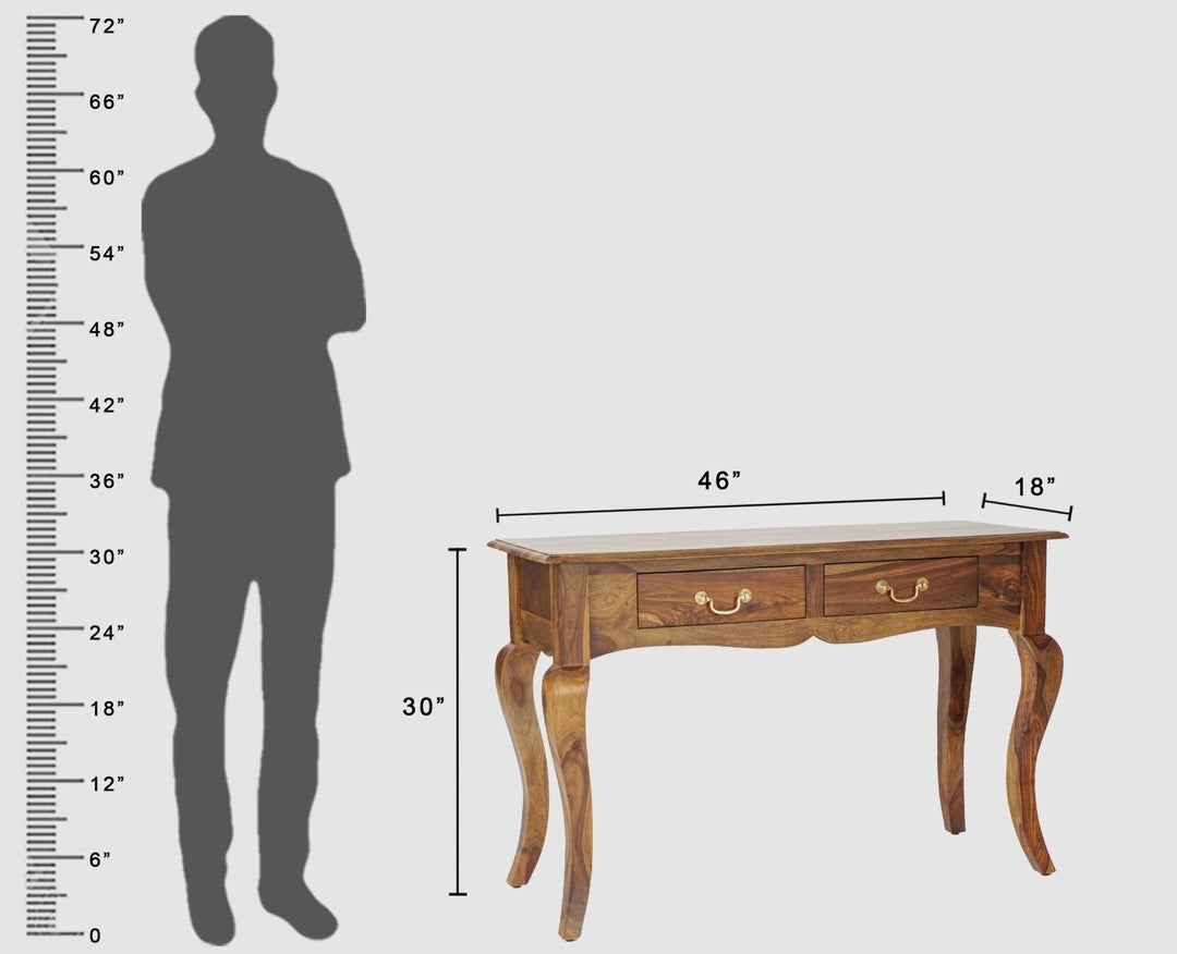 Andrea Two Drawer Study and Laptop Table