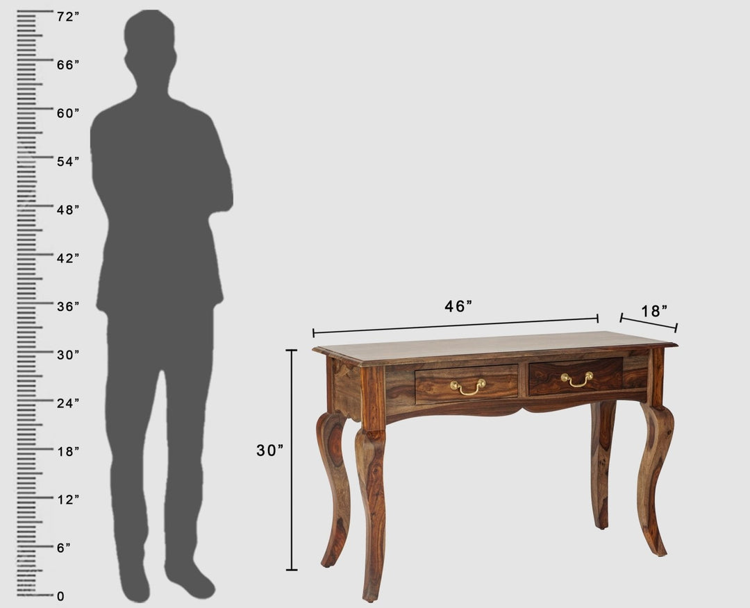 Andrea Two Drawer Study and Laptop Table