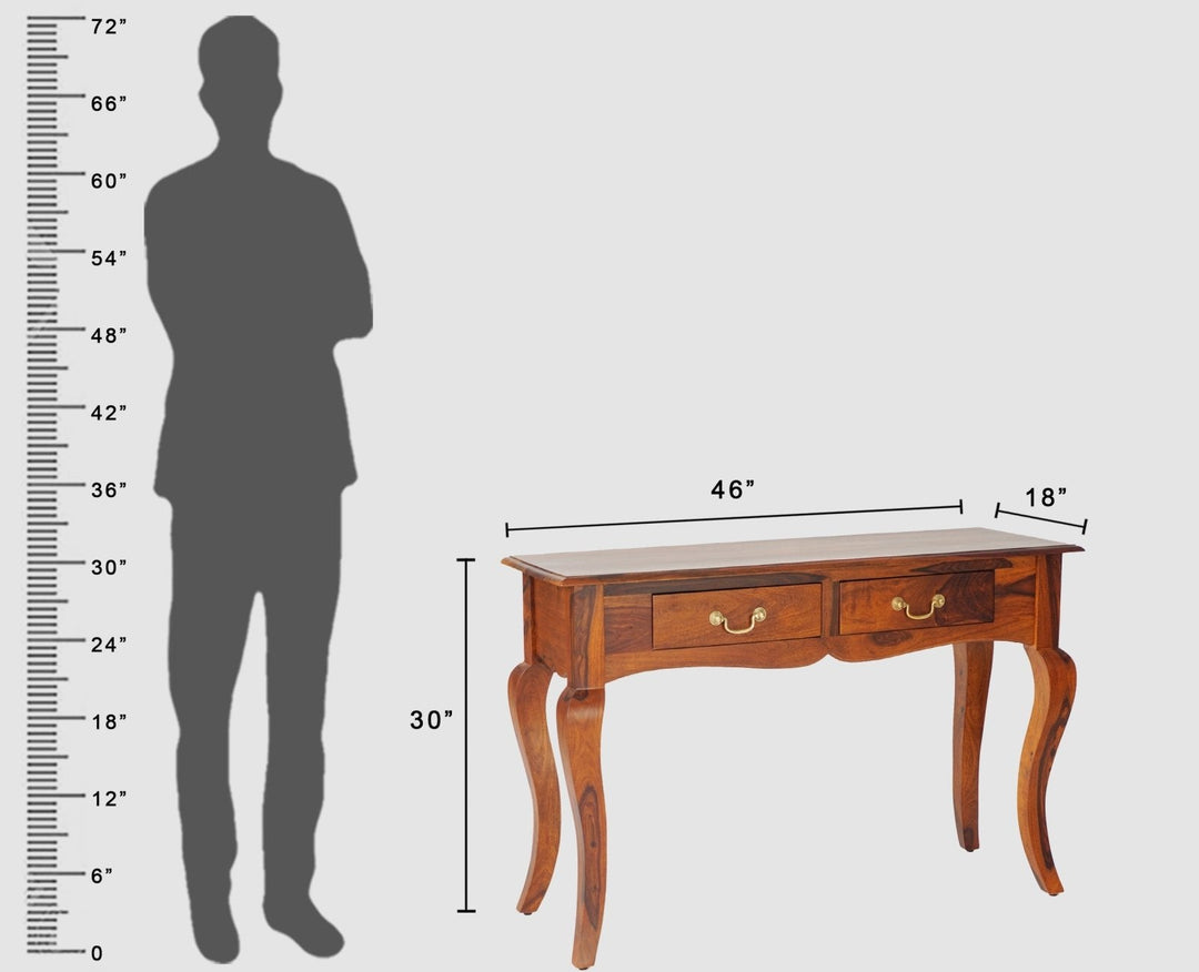Andrea Two Drawer Study and Laptop Table