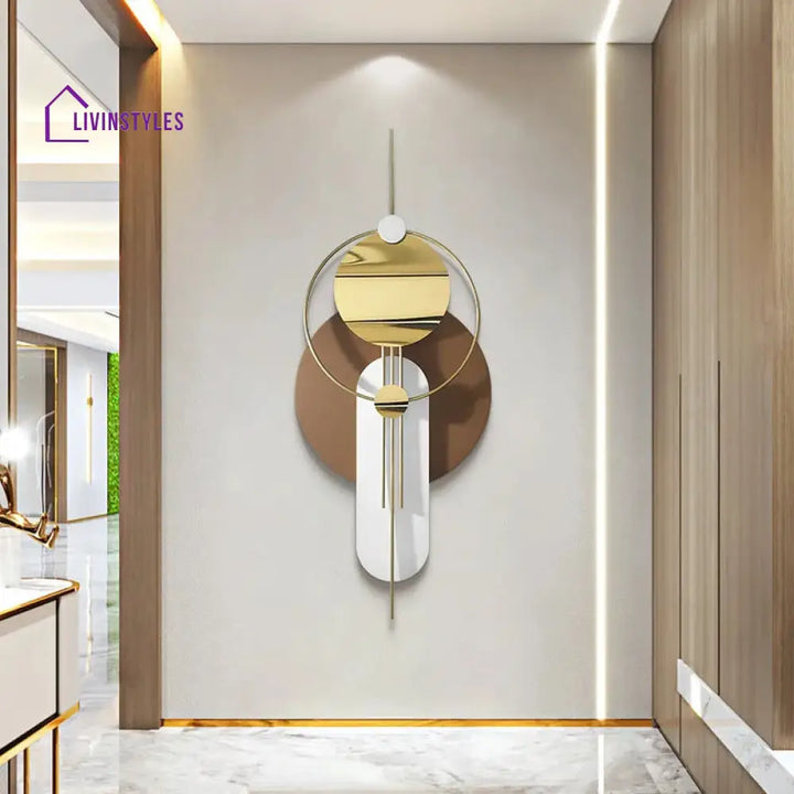 Desert Tan With White Color Wall Decor Metal Wall Art