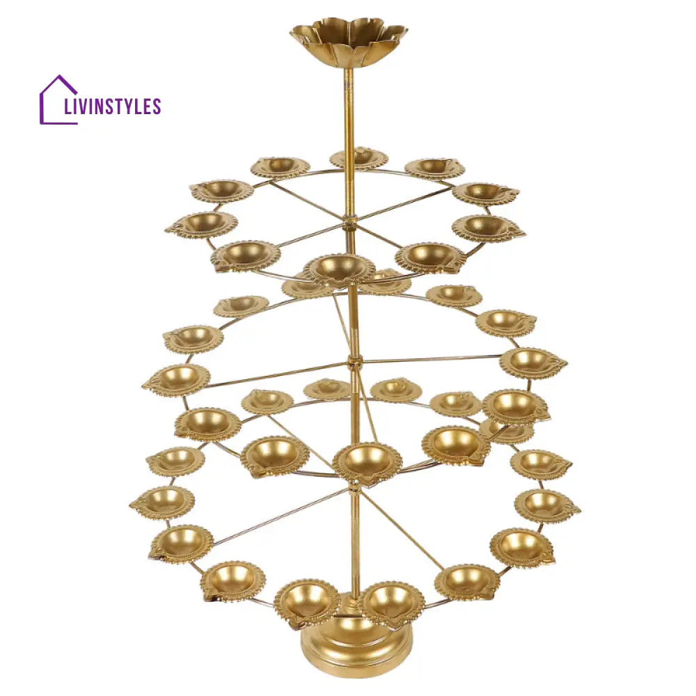 Detachable Stand With 40 Diya Three Layers Tea Light