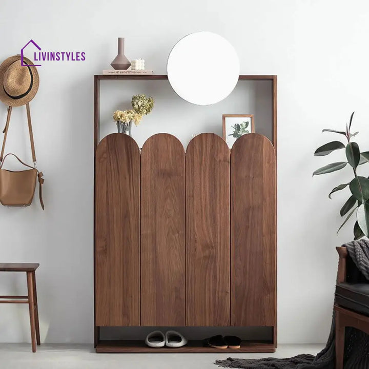 Dev Solid Wood Shoe Rack for Living Room | Hallway | Entryway