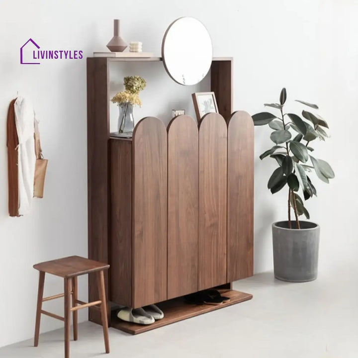 Dev Solid Wood Shoe Rack for Living Room | Hallway | Entryway
