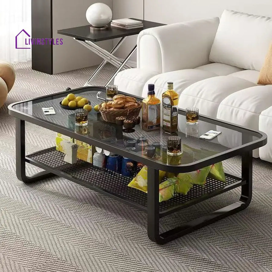Dev Stainless Steel Coffee Table for Living Room