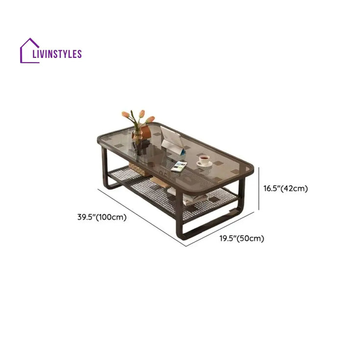 Dev Stainless Steel Coffee Table for Living Room