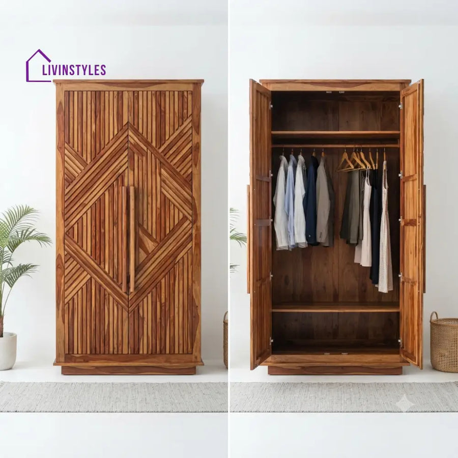 Devanshi Wooden Wardrobe for Clothes | Cupboard for Clothes