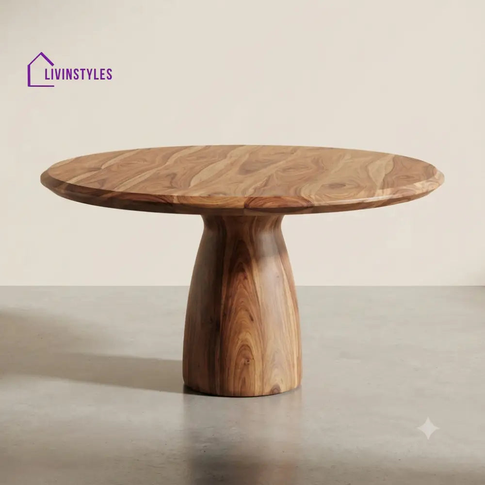 Devasmita Wooden Round Dining Table