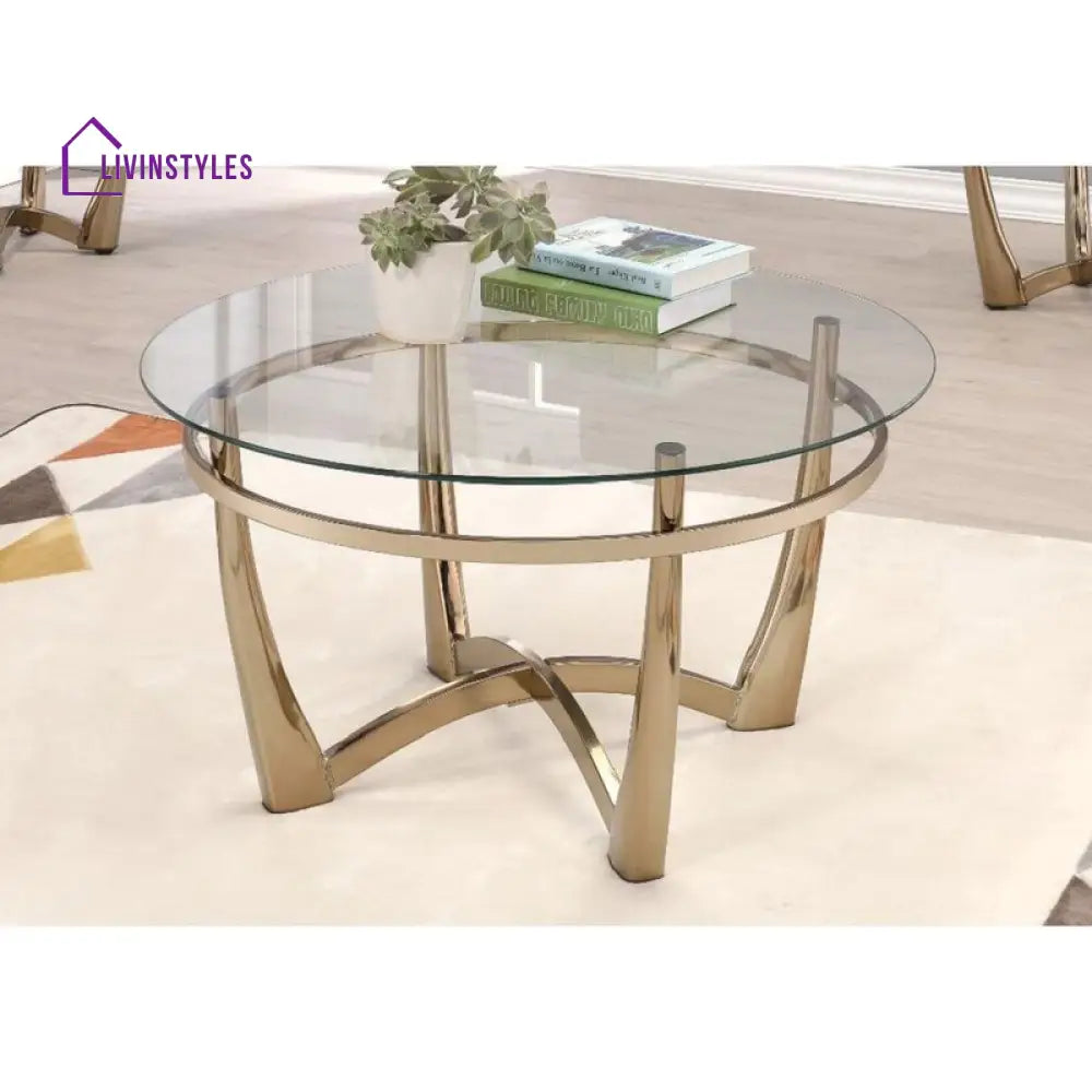 Devika Metal Coffee Table For Living Room