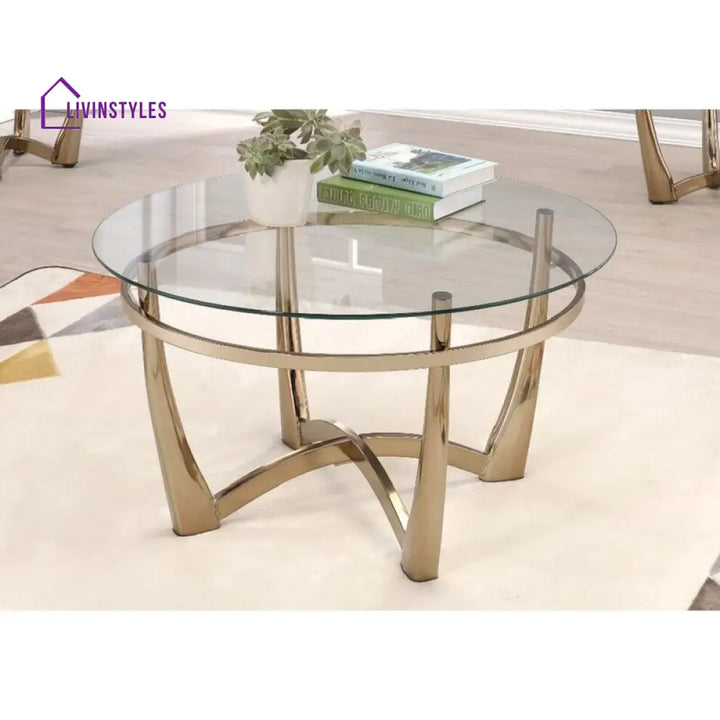 Devika Metal Coffee Table For Living Room