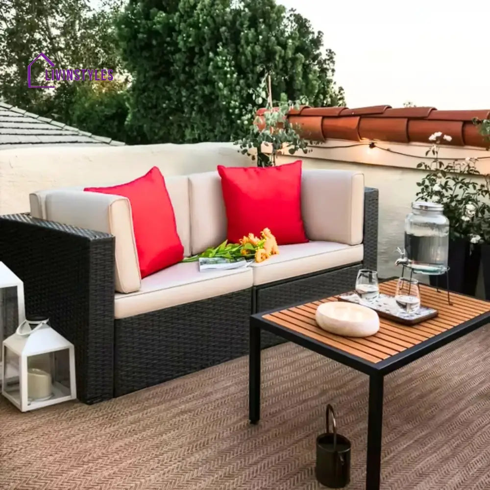 Devika Outdoor All-Weather Rattan Wicker Single Seater Sofa - Sofa Set