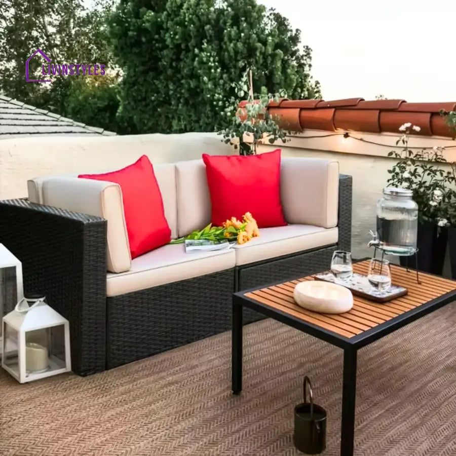 Devika Outdoor All-Weather Rattan Wicker Single Seater Sofa - Sofa Set