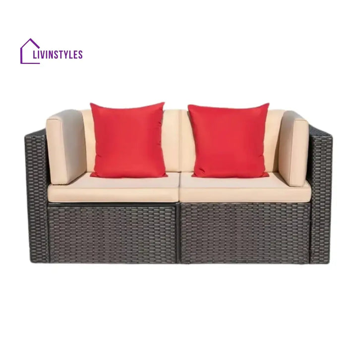 Devika Outdoor All-Weather Rattan Wicker Single Seater Sofa - Sofa Set