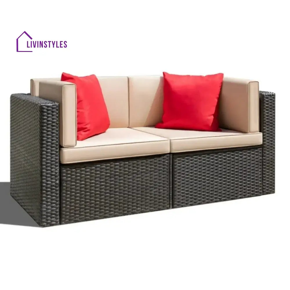 Devika Outdoor All-Weather Rattan Wicker Single Seater Sofa - Sofa Set