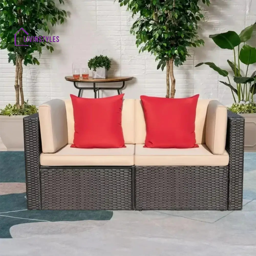 Devika Outdoor All-Weather Rattan Wicker Single Seater Sofa - Sofa Set