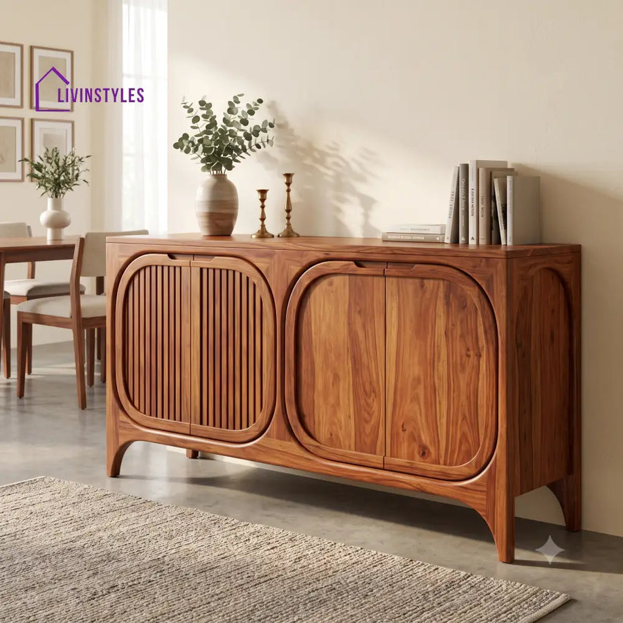Devika Premium Wooden Sideboard and Cabinet for Living Room
