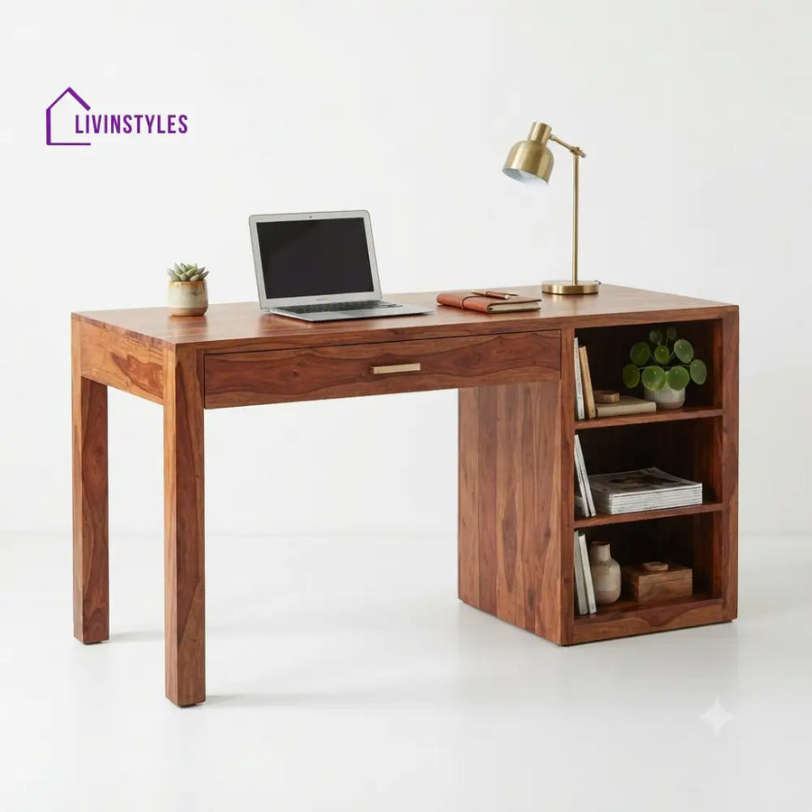 Devika Sheesham Wood Study Table for Home | Wooden Study Table
