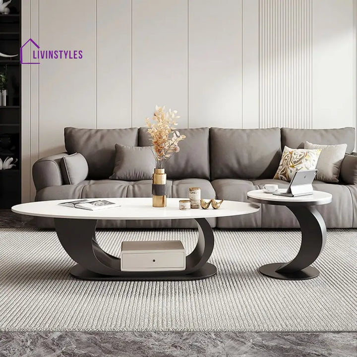 Devika Stainless Steel Coffee Table for Living Room