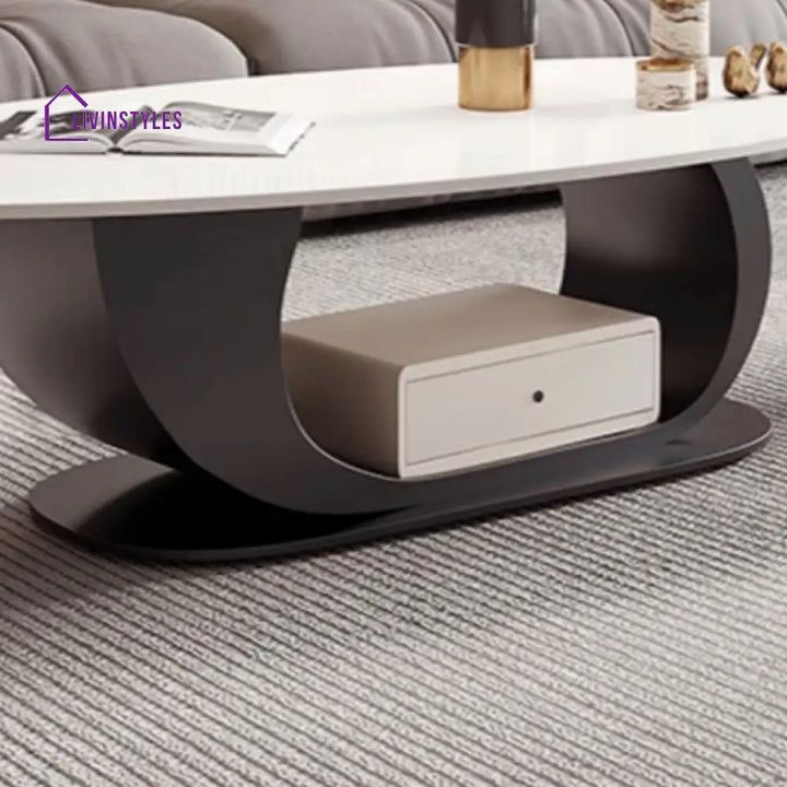 Devika Stainless Steel Coffee Table for Living Room
