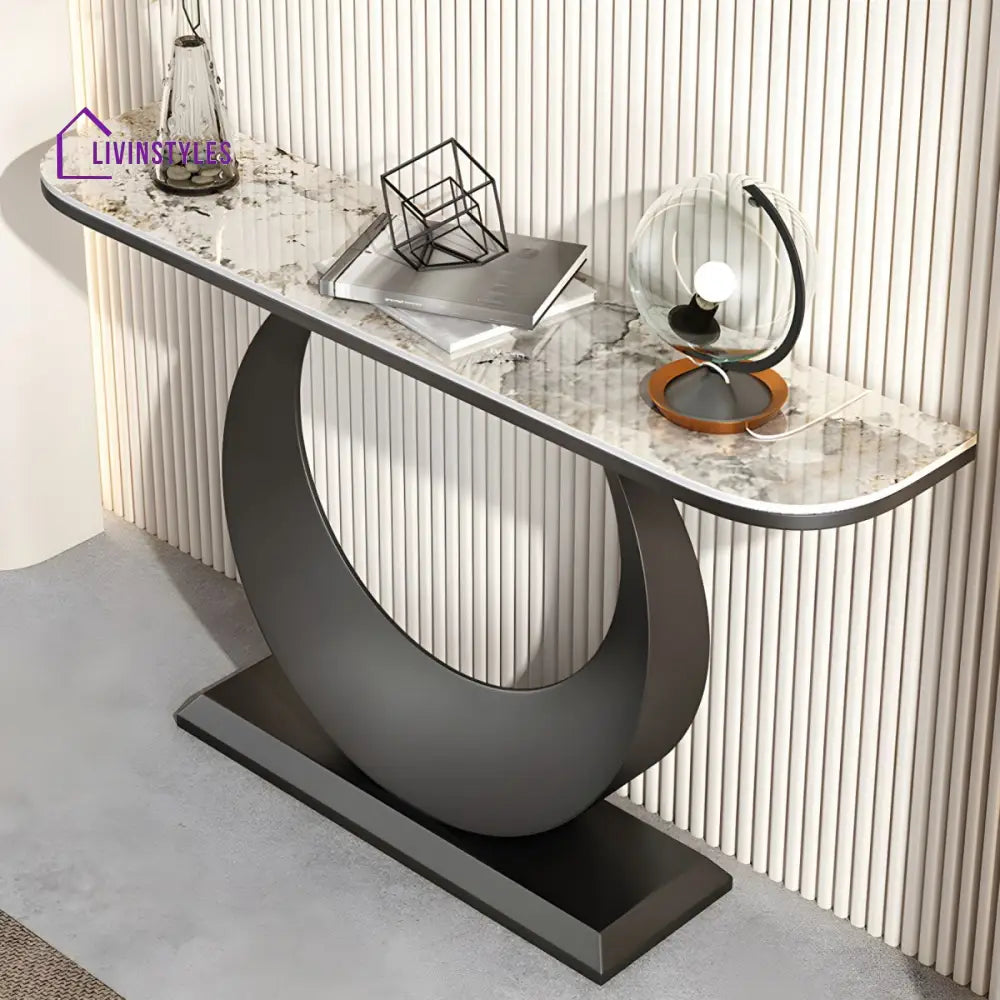 Devrat Stainless Steel Living Room Console Table