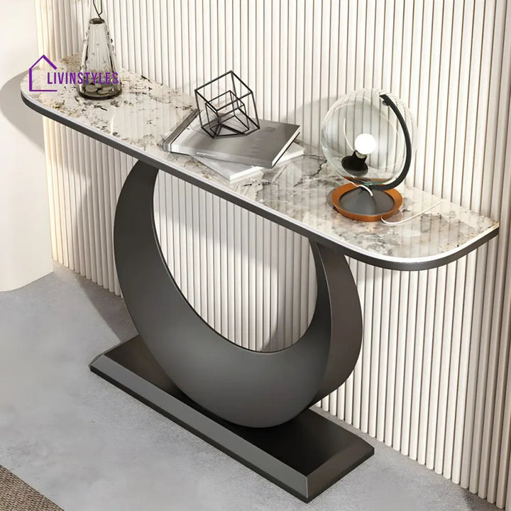 Devrat Stainless Steel Living Room Console Table