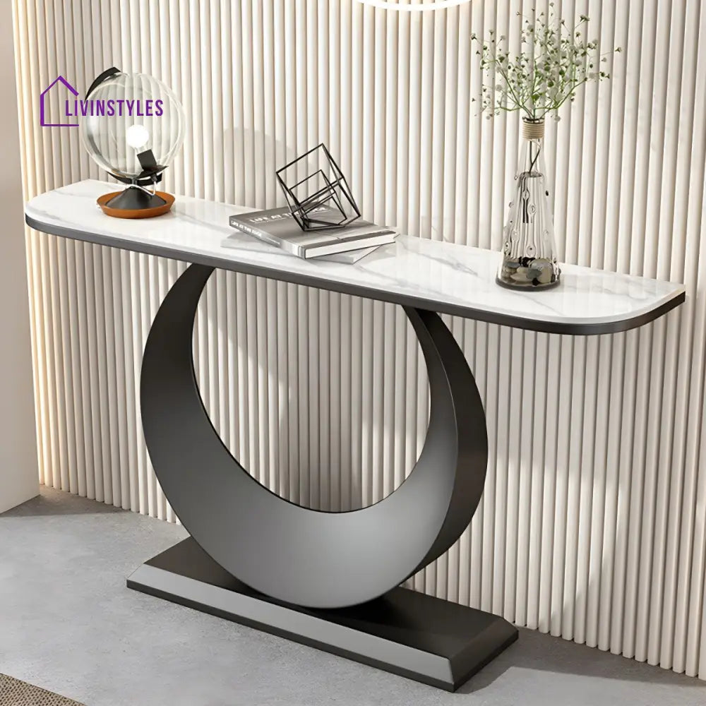 Devrat Stainless Steel Living Room Console Table