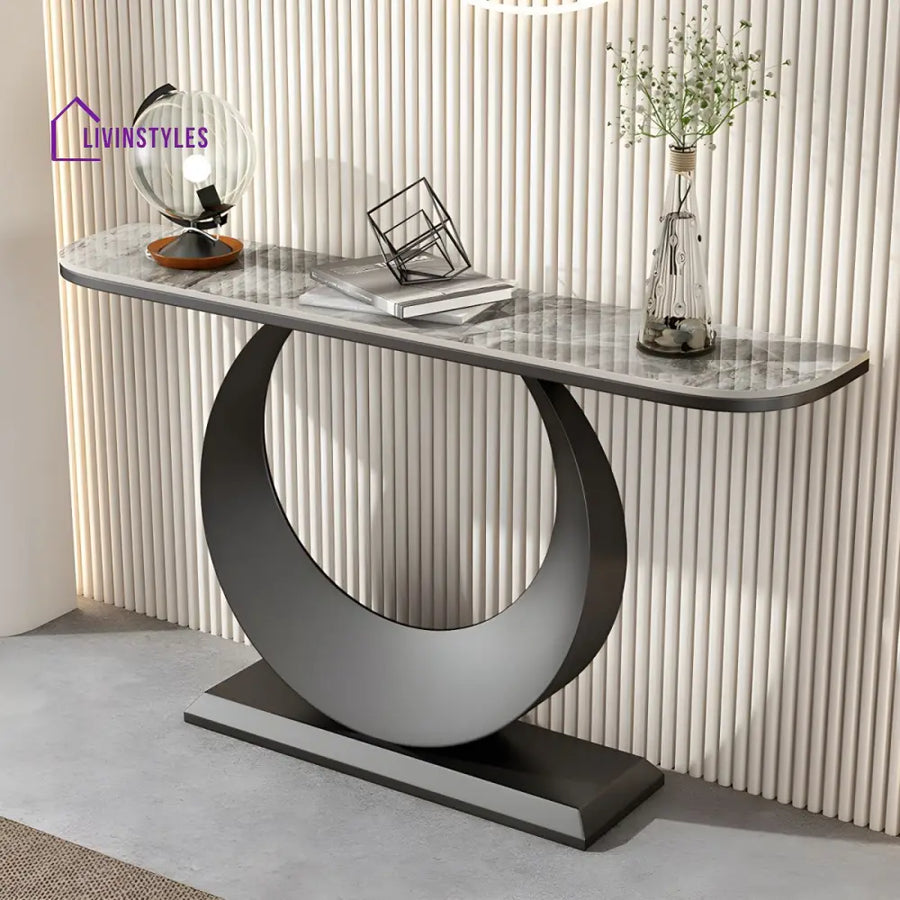 Devrat Stainless Steel Living Room Console Table