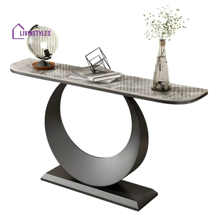 Devrat Stainless Steel Living Room Console Table