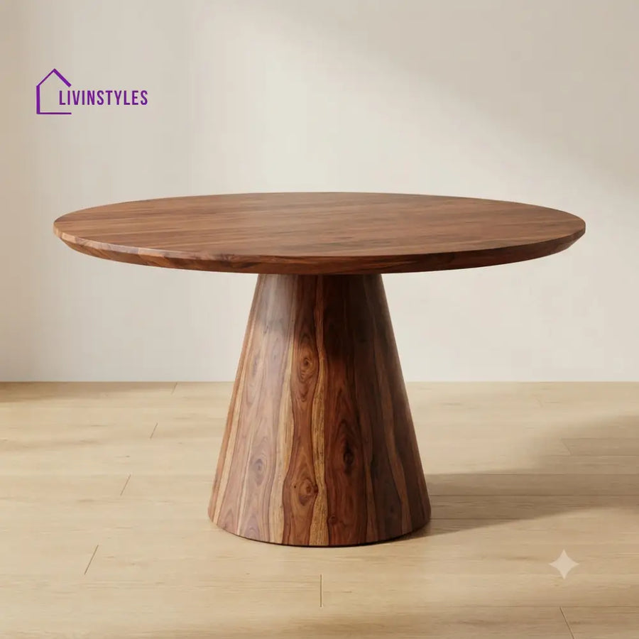 Devyani Wooden Round Dining Table