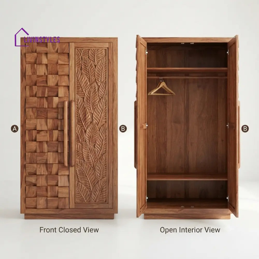 Devyani Wooden Wardrobe for Clothes | Cupboard for Clothes