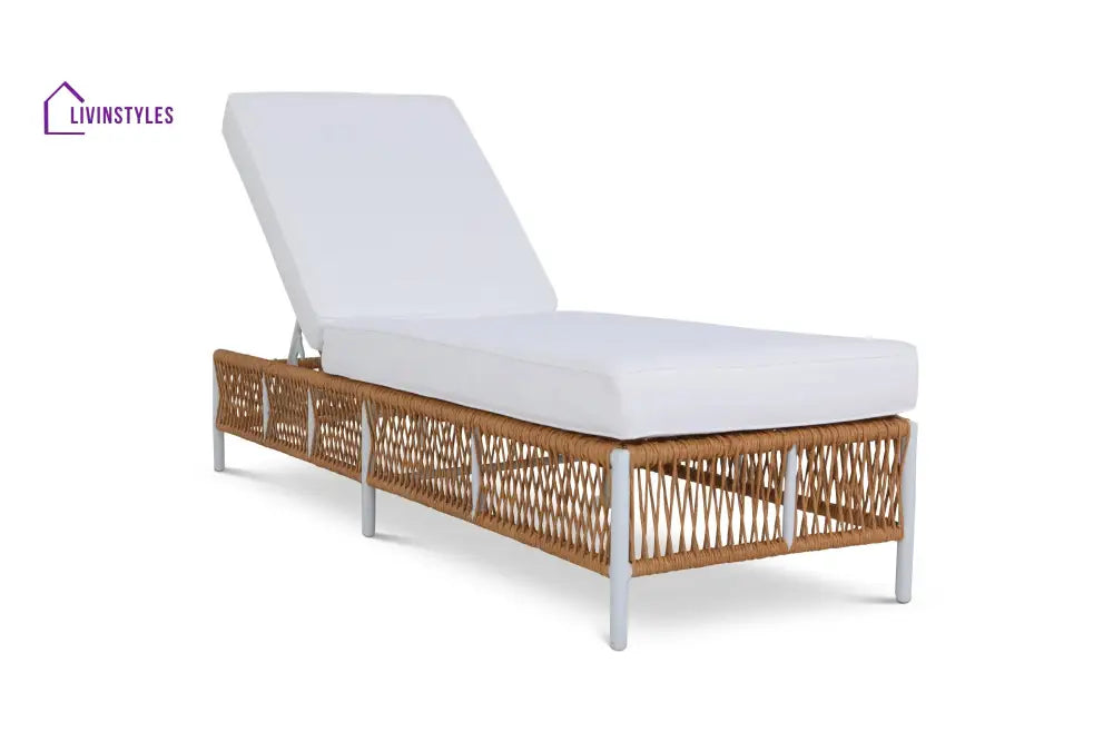 Dezire Outdoor Swimming Poolside Lounger Set of 2 (Honey) - Loungers