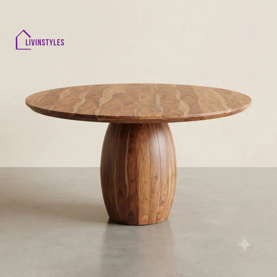 Dhanvika Wooden Round Dining Table