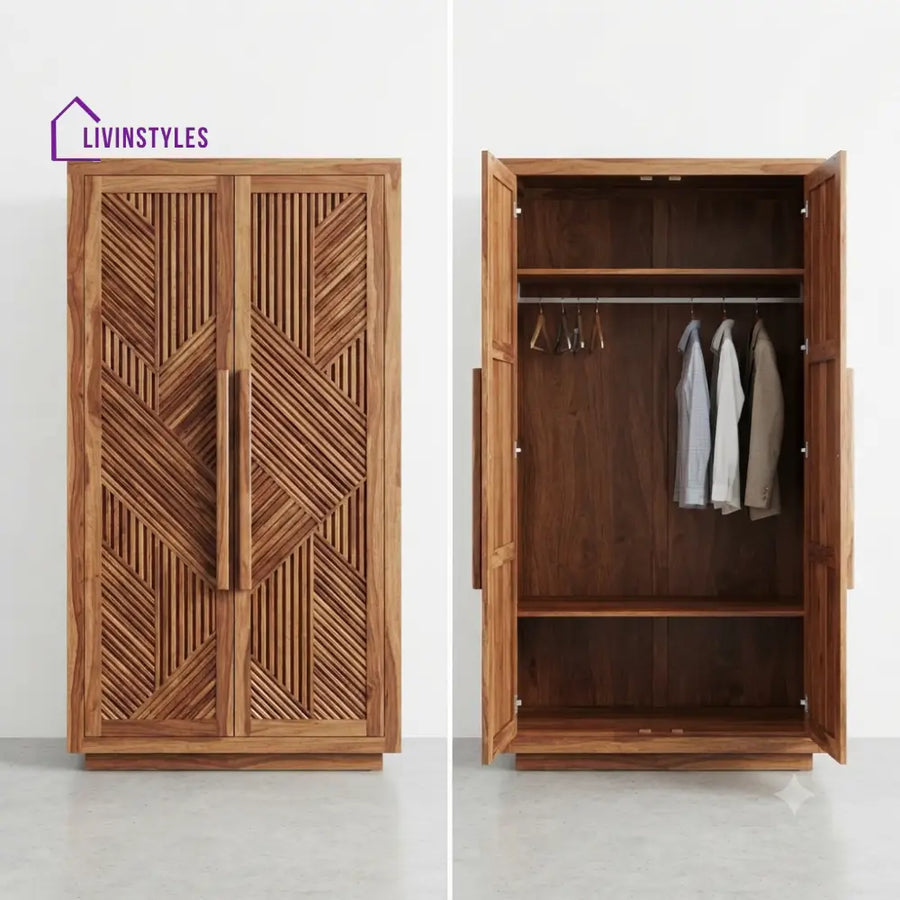 Dhanvika Wooden Wardrobe for Clothes | Cupboard for Clothes