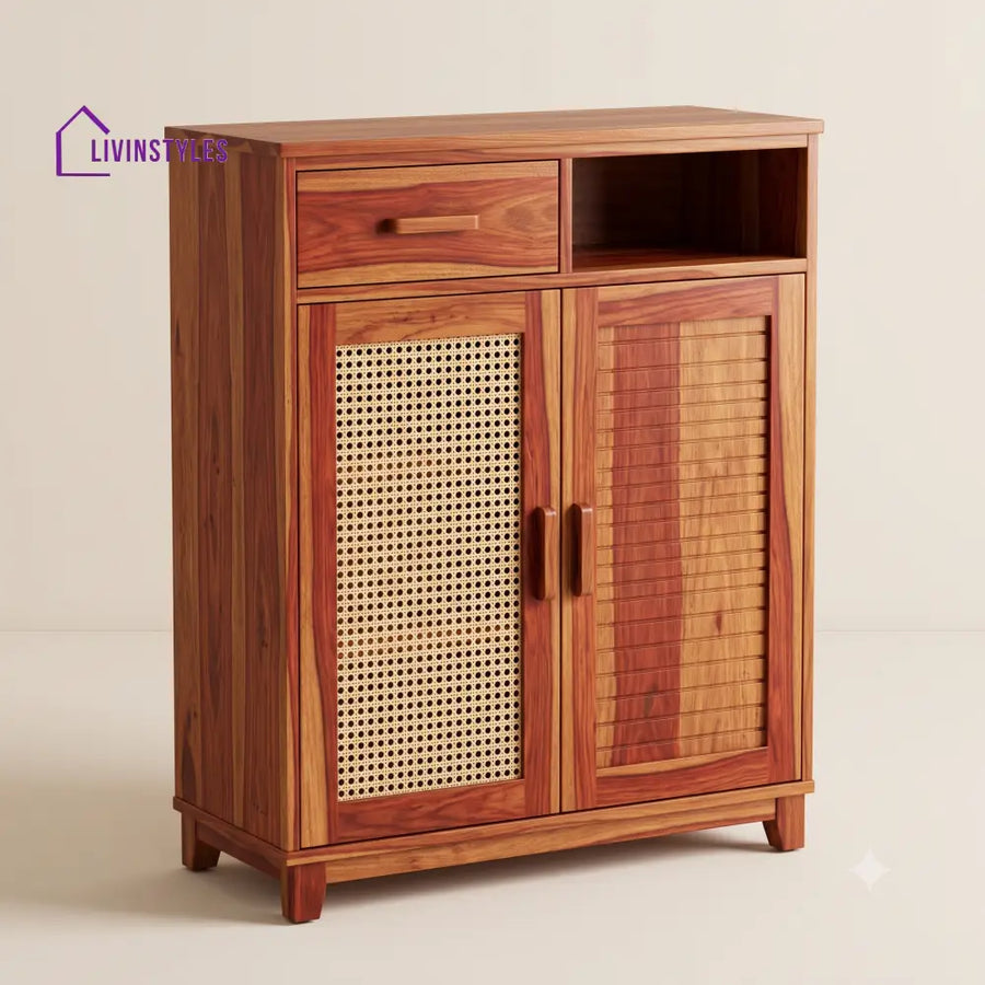 Dhanya Wooden Shoe Rack for Home | Shoe Cabinet