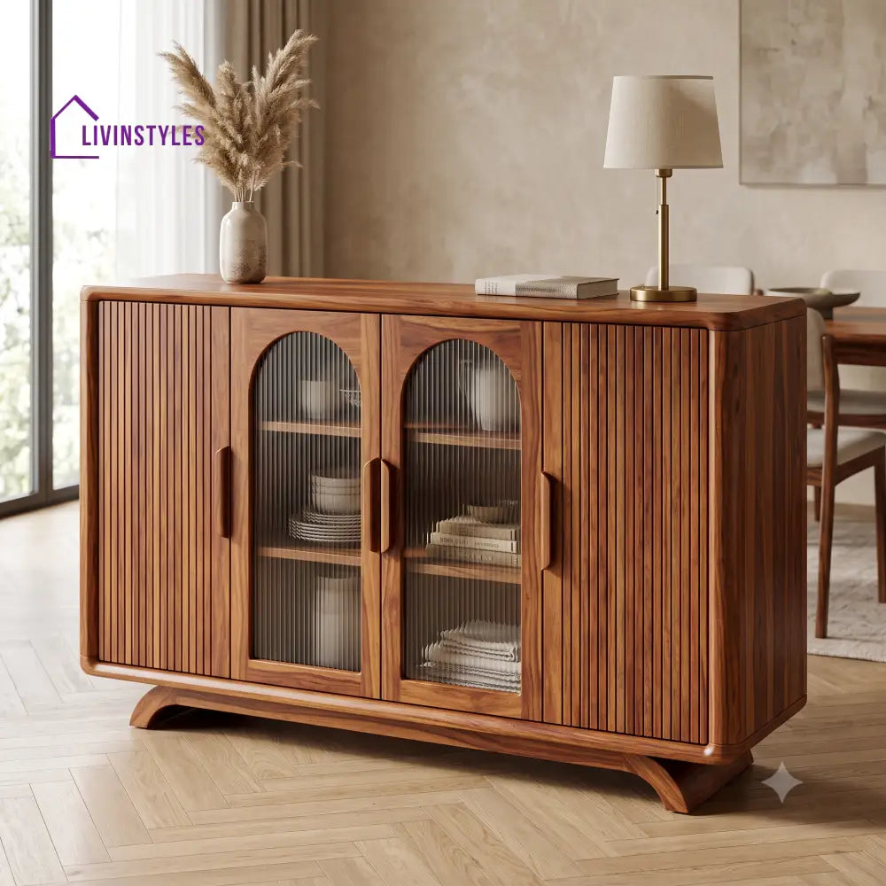 Dharani Premium Sheesham Wood Sideboard and Cabinet for Living Room